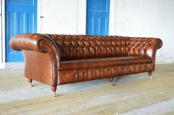 Chesterfield Sofa 3 SITZER Polster Designer Couchen Sofas Garnitur 2016-062- Neu