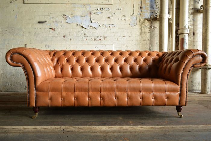 Chesterfield 3 Sitzer XXL Polster Sitz Couch Sofa Garnitur Big Couchen 2016-32!