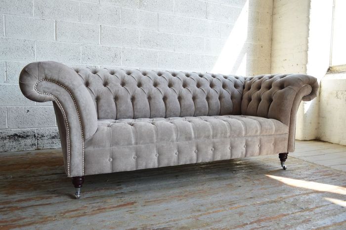 Chesterfield 3 Sitzer XXL Polster Sitz Couch Sofa Garnitur Big Couchen 2016-33-