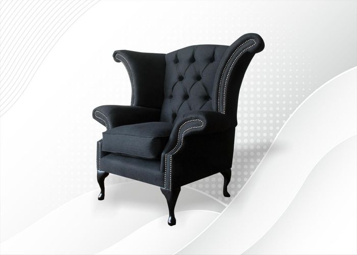 Designer Sessel 1 Sitzer Braun Leder Textil Luxus Club Lougne Sofa Einsitzer Neu