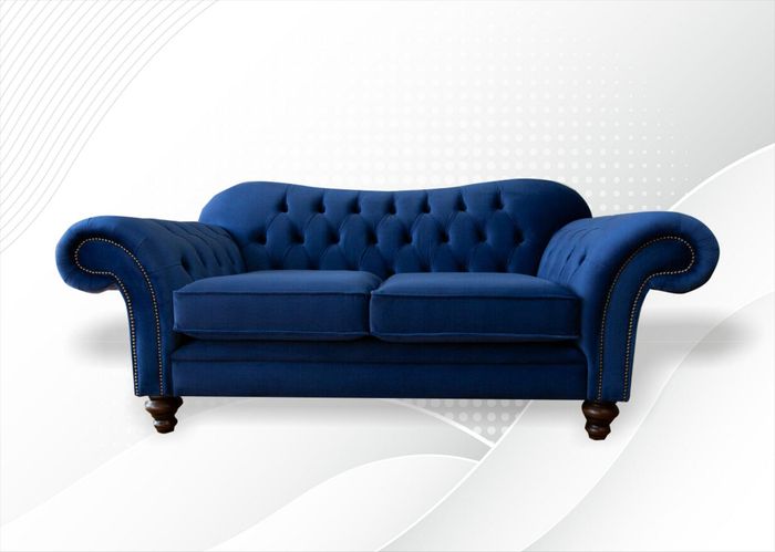 Sessel Club Lounge Design Chesterfield Stuhl Polster Sofa 2 Sitz Fernseh Samt