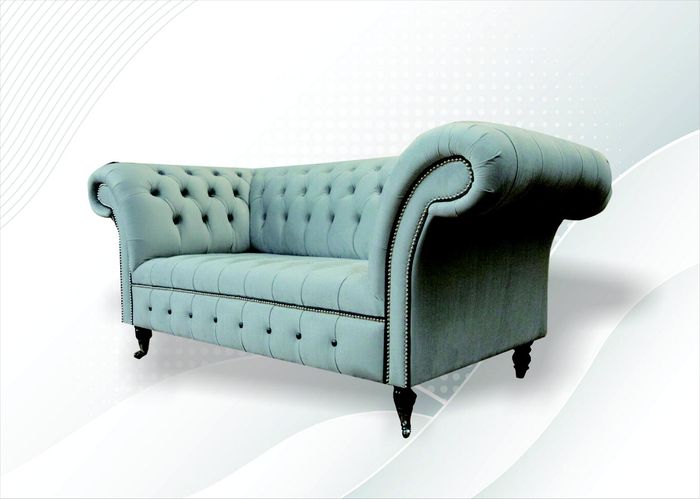 Chesterfield 2 Sitzer Grün Wohnzimmer Modern Design Sofa Kreative Möbel Stoff