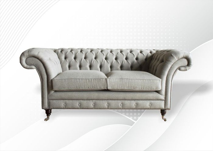Chesterfield Milch Wohnzimmer Modern Design Couchen Sofa Kreative Möbel Stoff