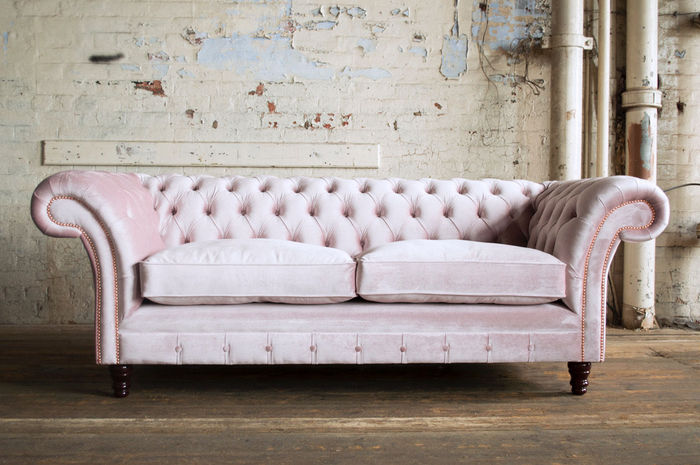 Chesterfield Sofa Couch Polster Sofas Klassischer 3 Sitzer Leder Winchester R1