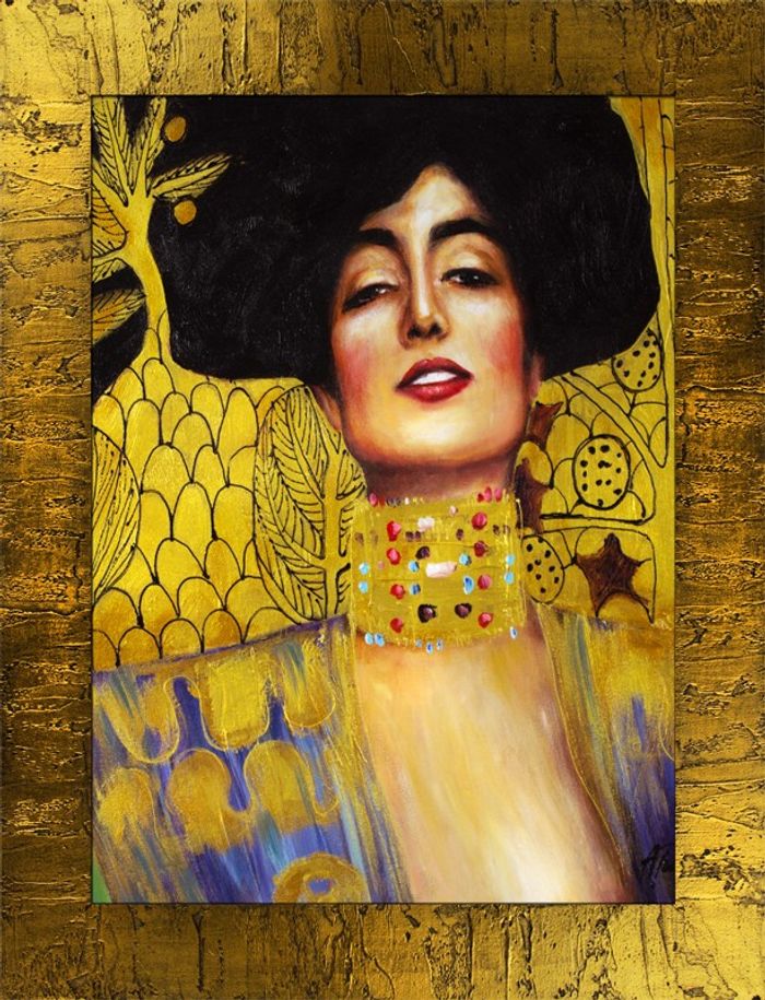 Gustav Klimt Gemälde Bild Bilder Handarbeit Kunst Abstrakt Ölbild Malerei G03773