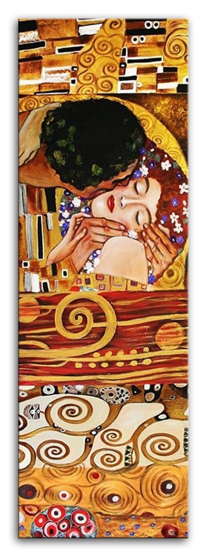 GUSTAV KLIMT - Ölbild Gemälde Leinwand Ölbild Bild Bilder 50X150CM - G04660