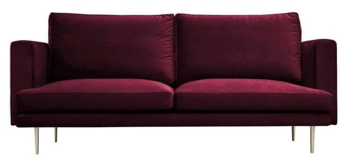 Rot Sofa Stoff Wohnzimmer Design Couchen Polster Sofas Couch Dreisitzer Möbel