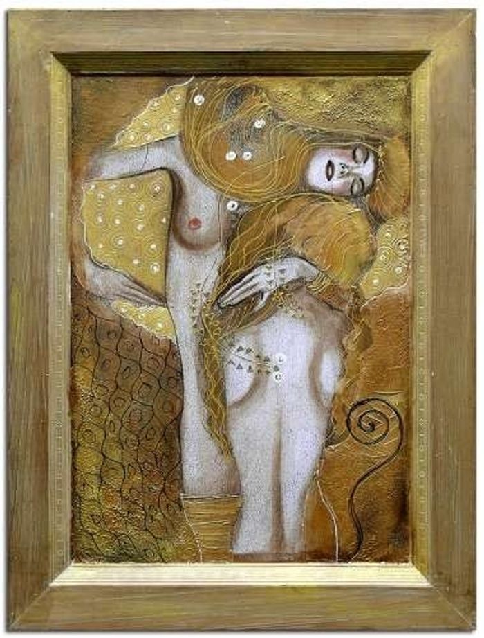 GUSTAV KLIMT ÖLBILDER BILD ÖLGEMÄLDE GEMÄLDE MIT RAHMEN ECHTE GEMÄLDE - G00236