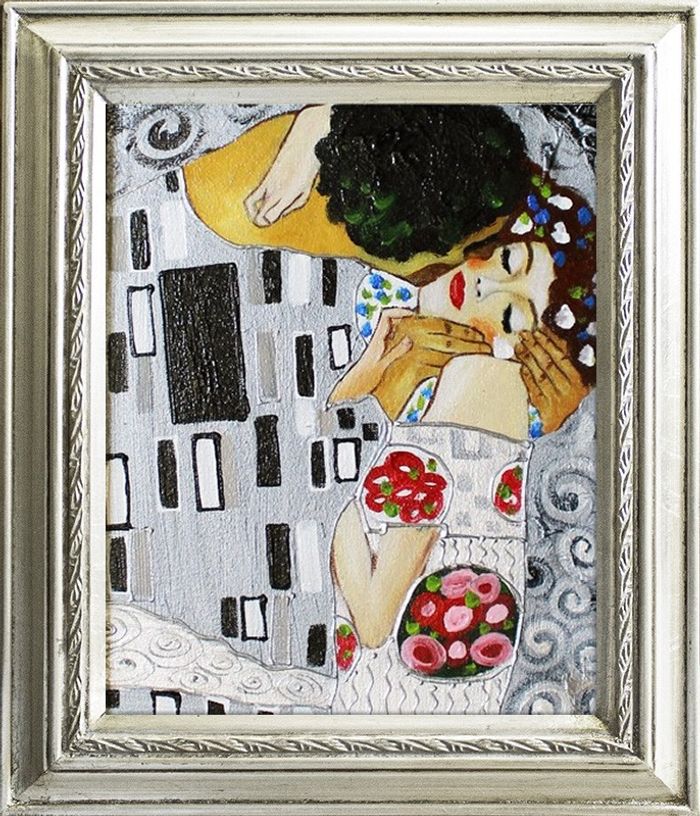 GUSTAV KLIMT BILDER ÖLBILD BILD ÖLGEMÄLDE GEMÄLDE RAHMEN ECHTE GEMÄLDER G17287
