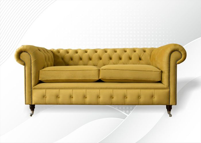 Chesterfield Gelb Sofa Wohnzimmer Design Couchen Polster Sofas Neu Gelbe xxl big