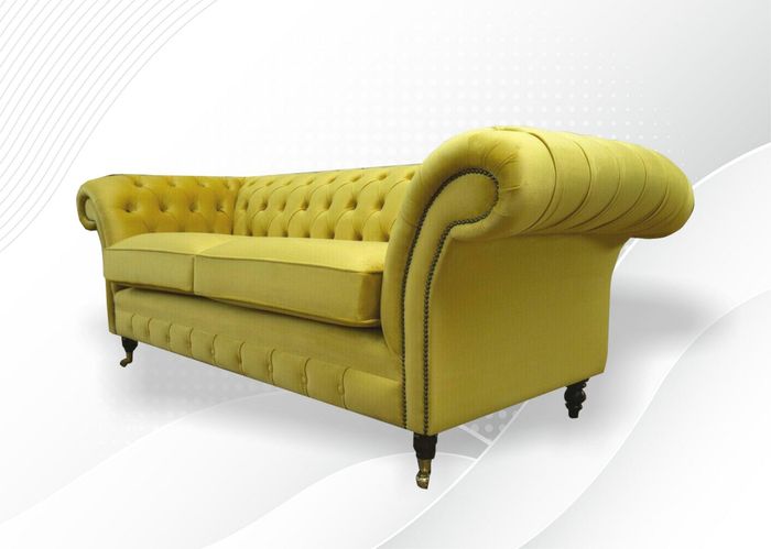 Sofa 3 Sitzer Couch Design Polster Modern Textil Stoff Bettfunktion Dreisitzer