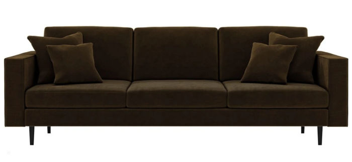 Braun Viersitzer Sofa Stoff Wohnzimmer Design Couchen Polster Sofas Neu Kreative