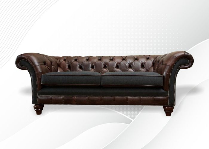 Design Polster Sitz Couch 3 Sitzer Garnitur Sofa Sofas Couchen Chesterfield Neu