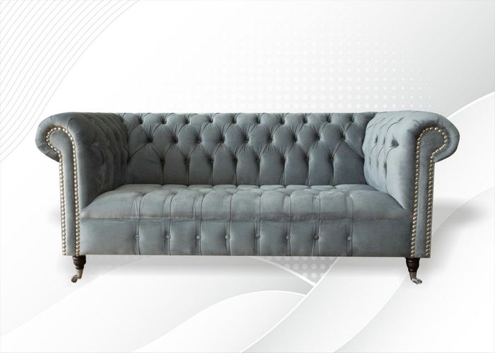 Chesterfield Kreative Möbel Neu Modern Design Textil Wohnzimmer Couchen Graue