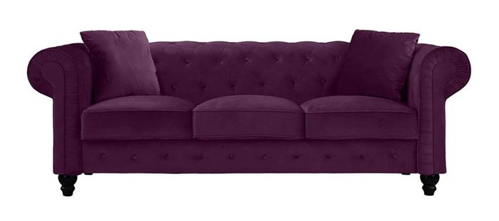 Violett Chesterfield Wohnzimmer Modern Design Couchen Sofa Kreative Möbel Stoff