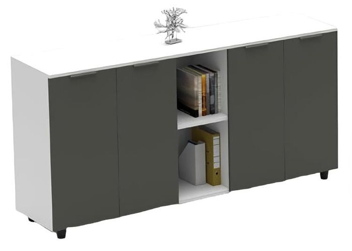 Aktenschrank Büroschrank Sideboard Ablagekommode Schrank Office 180cm
