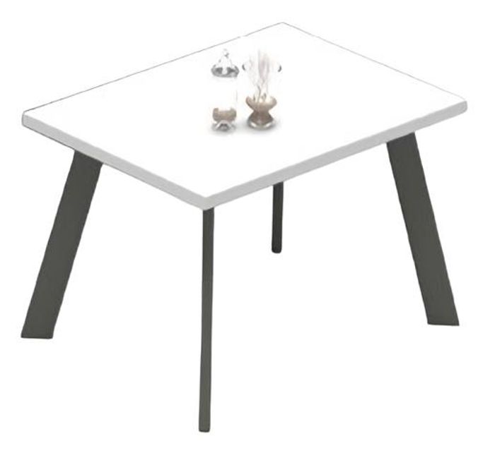 Couchtisch Lowtisch Tisch Beistelltisch Arbeitszimmer Büro Weiß Grau