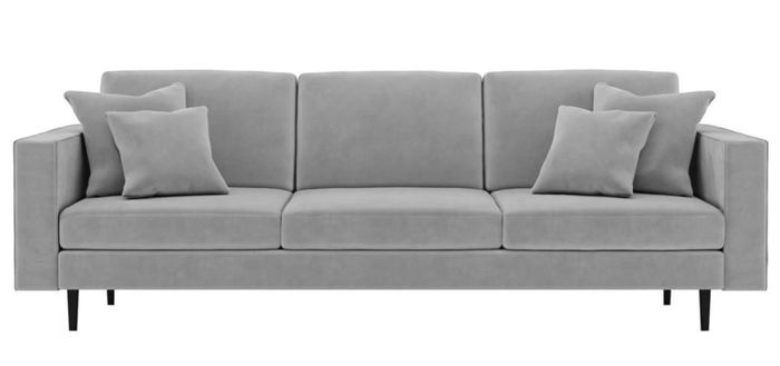 Grau Stoff Polster Sofa Wohnzimmer Design Couchen Sofas Neu Textil Viersitzer