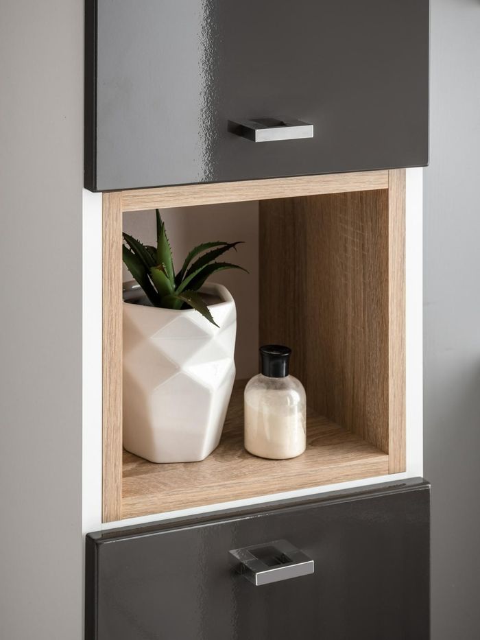 Waschplatz Badmöbel Badezimmer Eckwaschtisch Set Waschtisch Waschbecken 3-tlg.