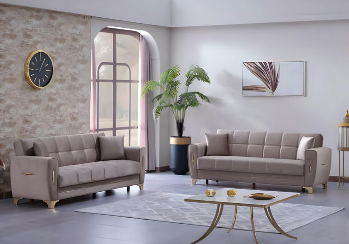 Sofagarnitur Luxus Komplett 3+3 Sitzer Wohnzimmer 2x Sofas Dreisitzer Couch