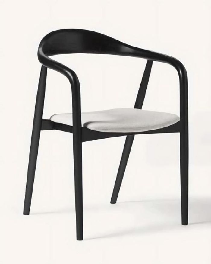 Stilvoller Esszimmerstuhl Schwarz Elegant Ergonomisch Zeitlos Modern Stabil