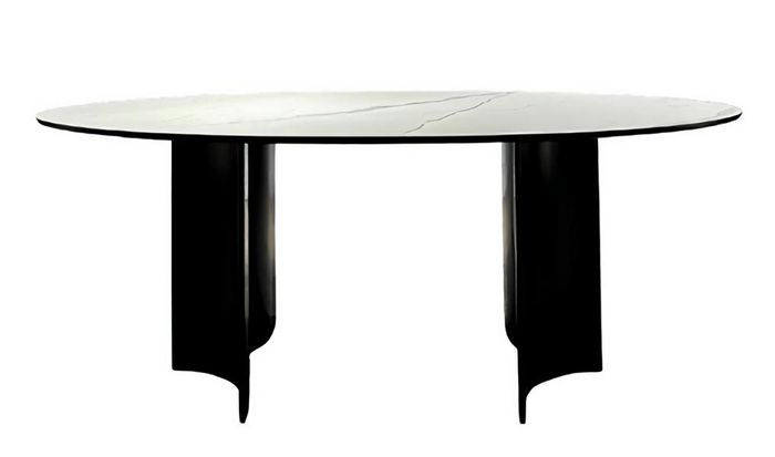 Esstisch Küche deluxe Möbel Holztisch Tisch Esszimmer Modern Ovaler Esstische