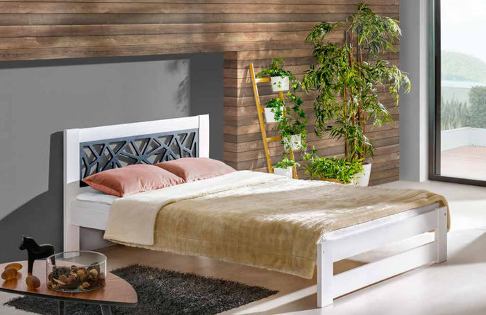 Modernes Designer Holz Bett Edles Polster Möbel Doppel Betten Neu Schlafzimmer