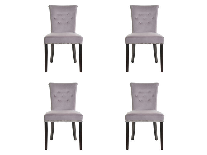 4x Design Polster Sitz Stühle Stuhl Seht Garnitur Sessel Lounge Club Set Largo