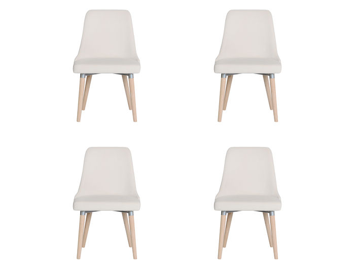 4x Design Polster Sitz Stühle Stuhl Seht Garnitur Sessel Lounge Club Set Lorenzo