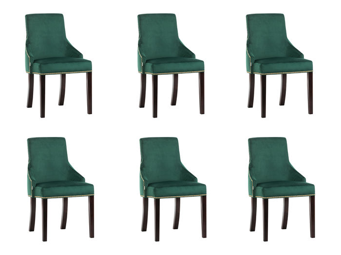 6x Design Polster Sitz Stühle Stuhl Seht Garnitur Sessel Lounge Club Set Karcz