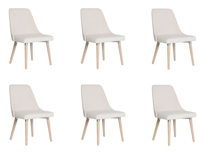 6x Design Polster Sitz Stühle Stuhl Seht Garnitur Sessel Lounge Club Set Lorenzo