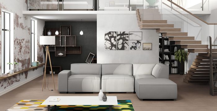 Ledersofa Ecksofa Couch Polster Wohnlandschaft Eck Sofa Sitz Garnitur Couchen