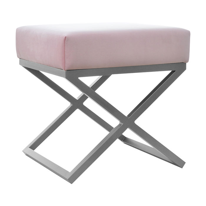 Pouf Fußhocker Rund Hocker Polsterhocker Sitzhocker Badhocker Hocker X Ottomane