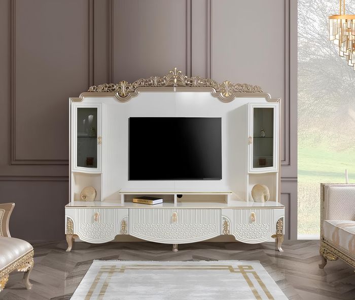 Wohnwand TV-Schrank Wohnzimmer Set Wohnmöbel Modern Wohnzimmer