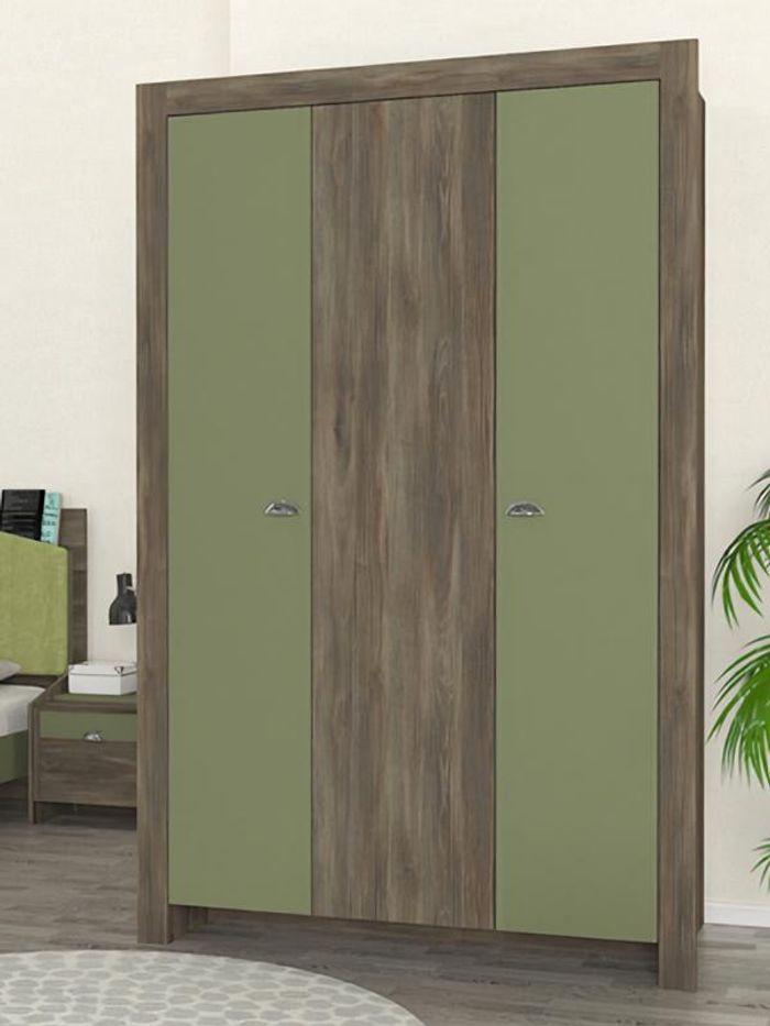 Kleiderschrank Kindezimmer Moderne Möbel Holz Luxus Design Grün Jugendmöbel