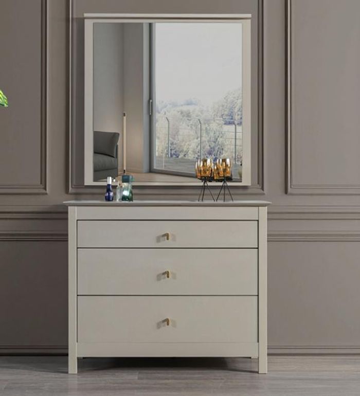 Anrichte mit Spiegel Kommode Sideboard Kommoden Flurkommode Sideboard 2tlg