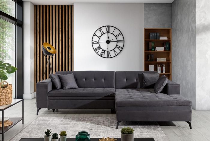 Wohnlandschaft L Form Ecksofa Couch Design Polster Textil Garnitur Sofa Ecke Neu