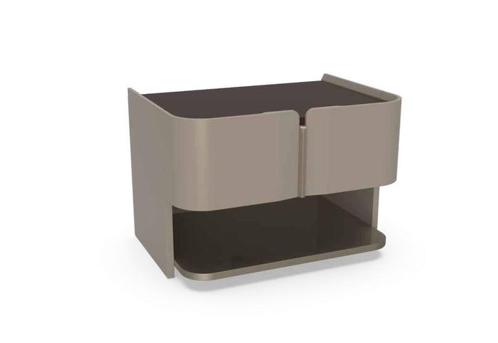 Grau Design Nachttisch Konsole Beistelltische Schlafzimmer Holz Luxus