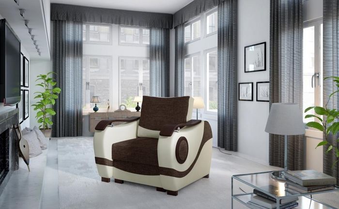 Sessel Club Lounge Designer Lehn Stuhl Sofa 1 Sitzer Fernseh Polster Einsitzer