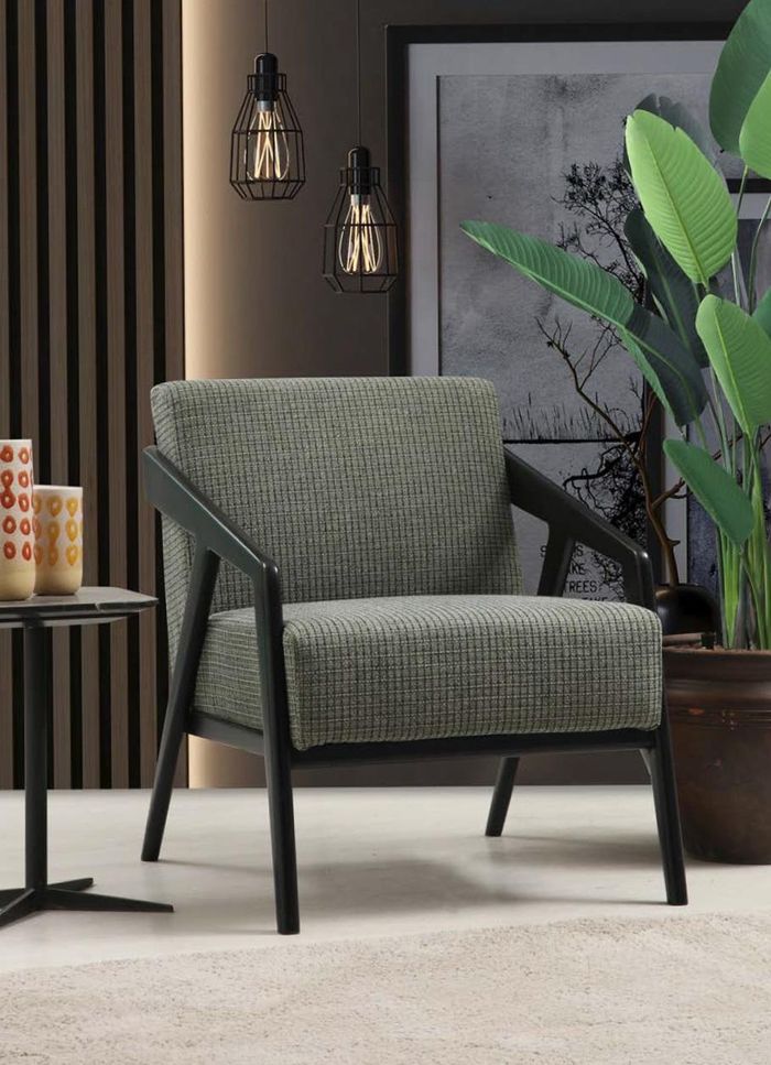 Sessel Sitzer Wohnzimmer 1 Sitz Stoff Polyester Stil Modern Design Luxus Neu
