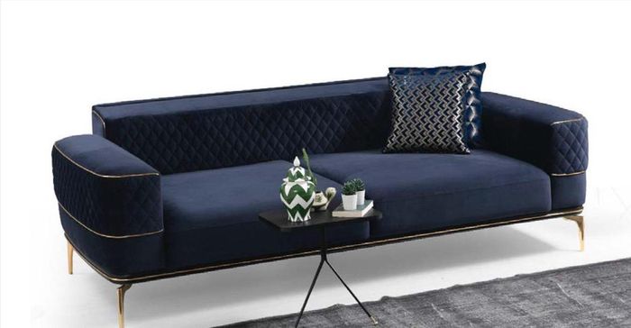 Dreisitzer Sofa 3 Sitzer Couches Sofas Luxus Gepolsterte Couch Stoff Modern Neu