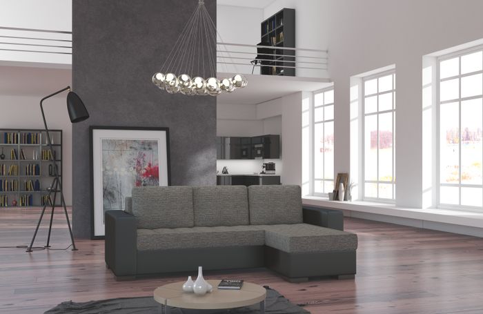 Design Ecksofa Couch Polster Sitz Eckgarnitur Schlafsofa Sofa Couchen Bett Neu