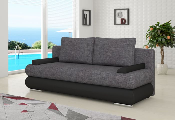 Design Schlafsofa Couch Polster 3 Sitzer Stoff Couch Gästezimmer Sofas Sofa Neu