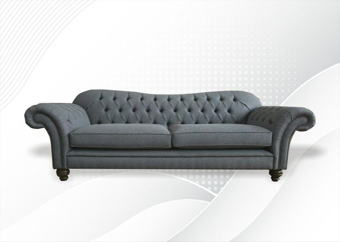 Big Chesterfield Polster Sofas Design Luxus Sofa 4 Sitzer Textil Couchen Couch
