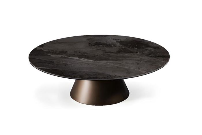 Couchtisch Design Tische Wohnzimmer möbel Luxus Bronze Metall Runder Tisch