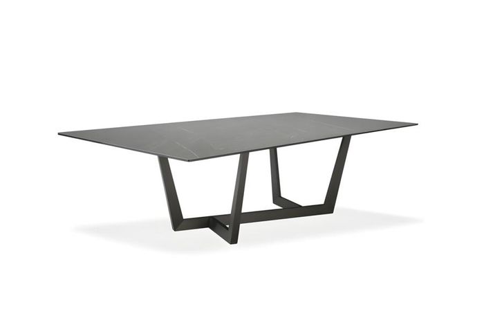 Esstisch Esszimmer Tisch Metall Grau Tische Esstische Möbel Einrichtung
