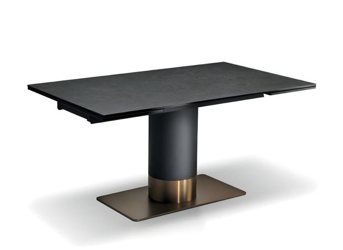 Esstisch Esszimmer Moderne Wohnzimmer Design Holz mit Metall Luxus