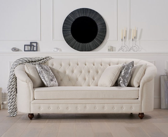 Beige Royal Couch - Luxus Chesterfield Möbel # Polster Design Möbel -jvmoebel ®