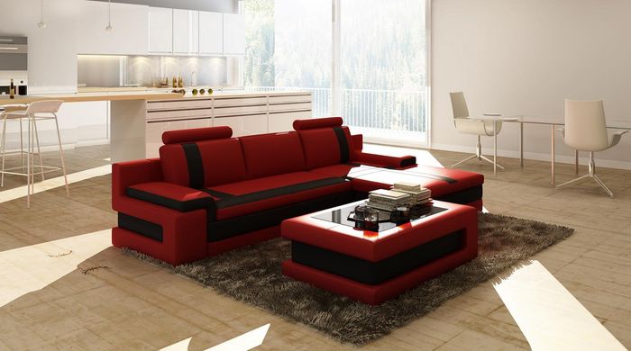 Ledersofa Couch Wohnlandschaft L Form Design Modern Sofa Eck Sofas Design 5083C