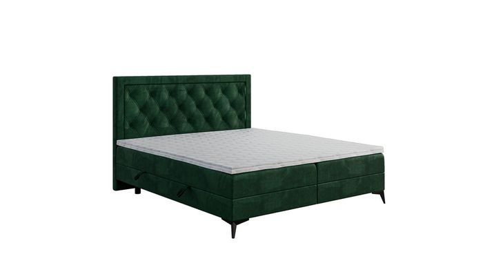 Luxus Polsterbett Boxspringbett Doppelbett Polster Stoff Design Bett Möbel
